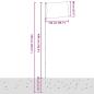Preview: Flagge Dänemarks mit Mast 5,5 m Aluminium