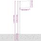 Preview: Europaflagge mit Mast 5,5 m Aluminium