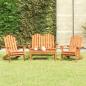 Preview: ARDEBO.de - 4-tlg. Garten-Lounge-Set Adirondack Massivholz Akazie