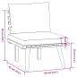 Preview: 4-tlg. Garten-Lounge-Set mit Kissen Massivholz Akazie