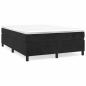 Preview: Boxspringbett mit Matratze Schwarz 140x200 cm Samt