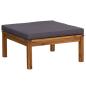 Preview: 7-tlg. Garten-Lounge-Set mit Auflage Massivholz Akazie