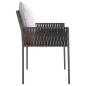 Preview: Gartenstühle mit Kissen 4 Stk. Braun 54x61x83 cm Poly Rattan