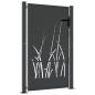 Preview: Gartentor Anthrazit 100x125 cm Stahl Gras-Design