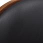 Preview: Barhocker 2 Stk. Schwarz Bugholz und Kunstleder