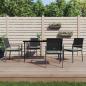 Preview: ARDEBO.de - 5-tlg. Garten-Essgruppe mit Kissen Poly Rattan und Stahl