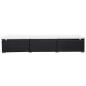 Preview: Sonnenliegen mit Auflage 2 Stk. Poly Rattan Schwarz