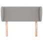 Preview: Kopfteil mit Ohren Hellgrau 103x23x78/88 cm Stoff
