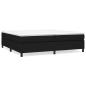 Preview: Boxspringbett mit Matratze Schwarz 200x200 cm Stoff