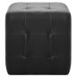 Preview: Pouf 2 Stk. Schwarz 30x30x30 cm Kunstleder