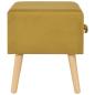 Preview: Nachttische 2 Stk. Senfgelb 40 x 35 x 40 cm Samt