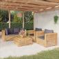 Preview: ARDEBO.de - 5-tlg. Garten-Lounge-Set mit Kissen Massivholz Teak