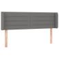 Preview: Kopfteil mit Ohren Dunkelgrau 147x16x78/88 cm Stoff
