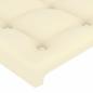 Preview: Kopfteil mit Ohren Creme 103x16x78/88 cm Kunstleder