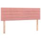 Preview: Boxspringbett mit Matratze Rosa 140x190 cm Samt