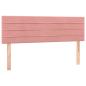 Preview: Boxspringbett mit Matratze Rosa 140x200 cm Samt
