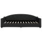 Preview: Tagesbett Ausziehbar Schwarz 100x200 cm Stoff