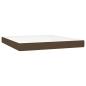 Preview: Boxspringbett mit Matratze Dunkelbraun 180x200 cm Stoff