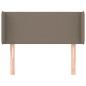 Preview: Kopfteil mit Ohren Taupe 103x16x78/88 cm Stoff
