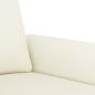 Preview: 3-tlg. Sofagarnitur mit Kissen Creme Samt