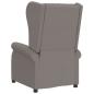 Preview: Ohrensessel mit Liegefunktion Elektrisch Taupe Stoff