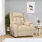 Preview: ARDEBO.de - Relaxsessel Elektrisch Creme Stoff