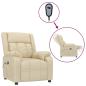 Preview: Relaxsessel Elektrisch Creme Stoff