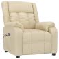 Preview: Relaxsessel Elektrisch Creme Stoff