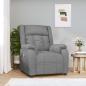 Preview: ARDEBO.de - Massagesessel Hellgrau Stoff