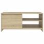 Preview: Couchtisch Sonoma-Eiche 102x50x45 cm Holzwerkstoff