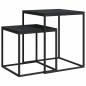 Preview: Couchtisch-Set 2-tlg. Holzwerkstoff und Metall