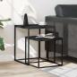 Preview: Couchtisch-Set 2-tlg. Holzwerkstoff und Metall