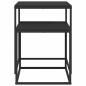 Preview: Couchtisch-Set 2-tlg. Holzwerkstoff und Metall