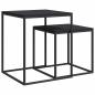Preview: Couchtisch-Set 2-tlg. Holzwerkstoff und Metall