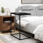 Preview: Beistelltisch Schwarz 55x35x66 cm Holzwerkstoff