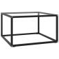 Preview: ARDEBO.de - Couchtisch Schwarz mit Hartglas 60x60x35 cm