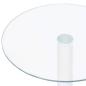 Preview: Couchtisch Transparent 40 cm Hartglas