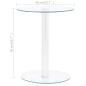 Preview: Couchtisch Transparent 40 cm Hartglas