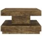 Preview: Couchtisch Dunkelbraun 60x60x35 cm MDF