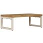 Preview: Couchtisch 100x50x35 cm Massivholz Mango und Stahl