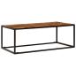 Preview: Couchtisch 110x60x40 cm Massivholz Akazie und Stahl