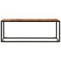 Preview: Couchtisch 110x60x40 cm Massivholz Akazie und Stahl