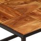 Preview: Couchtisch 110x60x40 cm Massivholz Akazie und Stahl