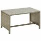 Preview: ARDEBO.de - Couchtisch Beige 70x40x38 cm Poly Rattan