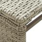 Preview: Couchtisch Beige 70x40x38 cm Poly Rattan