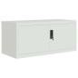Preview: Aktenschrank Hellgrau 90x40x110 cm Stahl