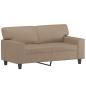 Preview: 2-tlg. Sofagarnitur Cappuccino-Braun Kunstleder