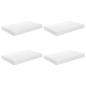 Preview: Schweberegale 4 Stk. Hochglanz-Weiß 40x23,5x3,8 cm MDF