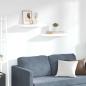 Preview: ARDEBO.de - Schweberegale 2 Stk. Hochglanz-Wei? 50x23,5x3,8 cm MDF