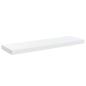 Preview: Schweberegale 2 Stk. Hochglanz-Weiß 80x23,5x3,8 cm MDF